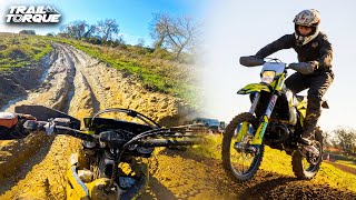 Full Enduro amp Motocross Track at a Muddy Greensands MCC  Whaddon  Husqvarna TE300i 4K [upl. by Alel]