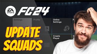 How to UPDATE Squads in FC 24 [upl. by Ahsuas]