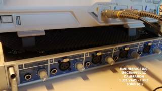 RME FIREFACE 800 RIGOL DS1054Z SPECTRAPLUS CALIBRATION [upl. by Hadden]