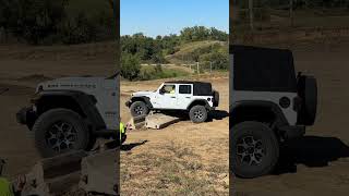 Jeep Gets Turtled on Jersey Barriers [upl. by Nedia]