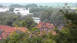 Hochwasser Elbe 09 Juni 2013 in Lüchow Dannenberg Hitzacker Weinberg [upl. by Tekla]