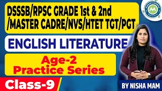 English literature imp Practice series age 2 class9 mcq For Dsssb emrs rpsc by Nisha Sharma [upl. by Camilla157]