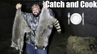 🔥CAZA de Mapaches GIGANTE 🦝Raccoon Catch and Cook [upl. by Jacklyn280]