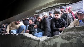 Families continue to wait in Sednaya Prison in the hope of finding their missing relatives Syria [upl. by Glassco863]