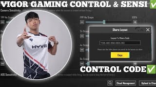 2024 VIGOR GAMING SENSITIVITY CODE 32 VIGOR GAMING CONTROL CODE 32 vigor SETTINGS CONTROLZONE [upl. by Derej44]