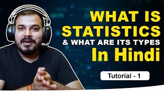 Tutorial 1 What Is Statistics And What Are Its Types In Hindi [upl. by Malamud]