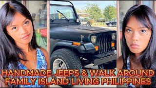 🇵🇭 FILIPINO HAND BUILT JEEPS  WHAT ARE THEY MADE OF Dumaguete Island Family Living Philippines [upl. by Bakeman]