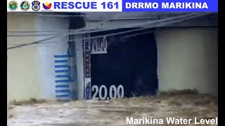 Marikina River level breaches 20 meters [upl. by Cindee]