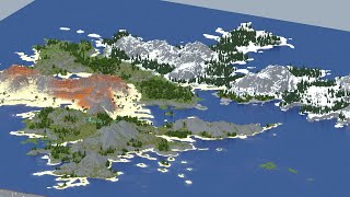 EPIC new 7000x7000 Minecraft map  Ibithan pt1 [upl. by Noami]