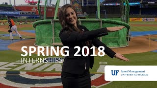 Sport Management Internships Spring 2018 [upl. by Anael549]