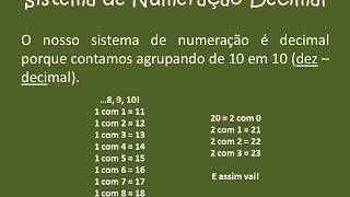 Sistema de Numeração Decimal para 4 ano do ensino fundamental [upl. by Lamek]