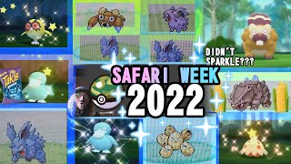 614  11 LIVE Shiny Pokemon in the Safari ZoneGreat Marsh Safari Week 2022 compilation [upl. by Milson]