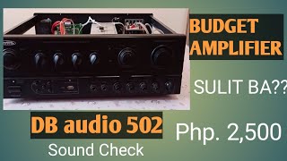 BUDGET AMPLIFIER DB AUDIO 502 [upl. by Helga275]