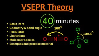 VSEPR Theory  Molecular shapes and bond angles  AB2 TO AB7 Types species [upl. by Mickie]