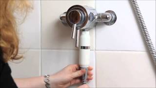 How to Install the Ecopure Eco2 Inline Shower Filter [upl. by Helbon]