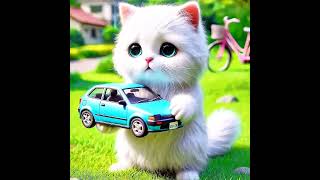 Kitty cat his car stolenkittycatlover cat short shorts viral trending ai cartoon [upl. by Trant243]