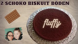 2 fluffige SCHOKO BISKUIT BÖDEN  Basics  Rezept 150 Untertitel [upl. by Lerraj737]