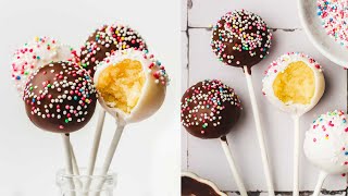 Cakes pops maison sans moule  Recette facile des gâteaux sucettes  Sweetly Cakes [upl. by Divad]