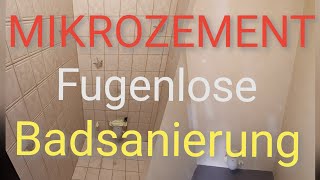 MIKROZEMENT  Fugenlose Badsanierung [upl. by Josh]