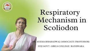 RESPIRATORY MECHANISM IN SCOLIODON DR SEEMA BHARADWAJ [upl. by Avonasac]