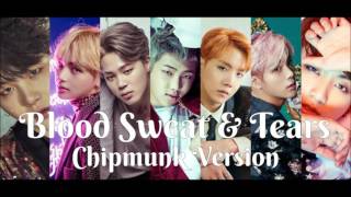 BTS  Blood Sweat amp Tears Chipmunk Version [upl. by Allesiram]