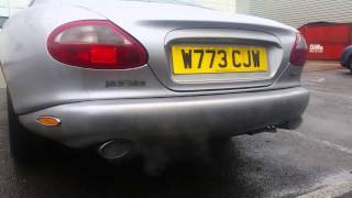 Jaguar xk8 Adamesh straight through pipes exhaust sound [upl. by Naellij]