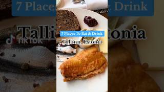 7 Places to eat and drink in Tallinn Estonia tallinn estonia europe travel [upl. by Limhaj72]