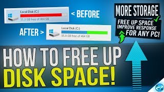 🔧 How to FREE Up More than 30GB Of Disk Space in Windows 10 8 or 7 [upl. by Coulter]