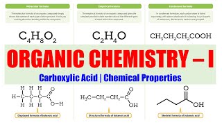 44 Carboxylic Acid Chemical Properties  Organic Chemistry 01  BPharm 2nd Sem  Carboxylic Acid [upl. by Ruscher665]