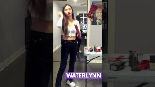 WATERLYNN SCARES HERSELF WITH CONFETTI LOL  TWITCH JUST CHATTING Shorts [upl. by Publias]