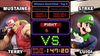 Smash Station 304  AoR  Mustaine vs C5  Strke  Winners SemiFinal  Top 8 [upl. by Elsi]