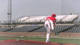 Lance Lynns Pitching Mechanics in Slow Motion on Pitchers Power Drive [upl. by Eniamraj]