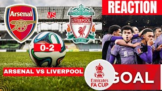 Arsenal vs Liverpool 02 Live Stream FA Cup Football Match Score reaction Highlights Vivo Gunners FC [upl. by Halueb271]