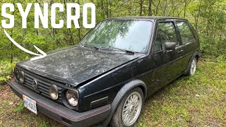 FORGOTTEN VW MK2 GOLF SYNCRO  EP 1 [upl. by Rehotsirhc657]