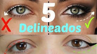 Tips de delineado DE OJOS PARA párpado caído o encapotados paso a paso [upl. by Plusch766]