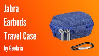 Jabra OnEar Headphones Travel Case Hard Shell Headset Carrying Case  Geekria [upl. by Ahrendt]