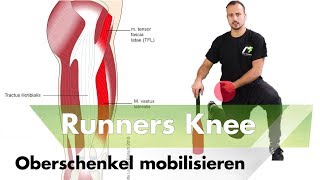 3 Spezial Übungen gegen Runners Knee  Oberschenkel richtig mobilisieren [upl. by Airdnalahs]