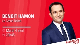 Benoît Hamon au Grand Débat  Offensif clair précis sur ses propositions [upl. by Llennahs]