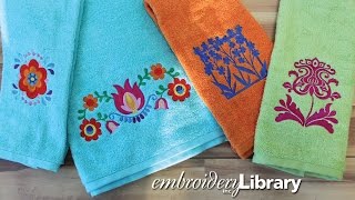 Embroidering on Terrycloth Towels [upl. by Ecyned]