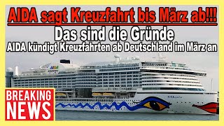 🔴 AIDA sagt Kreuzfahrten bis März ab  Wegen Lockdown keine Kreuzfahrten News zu den IT Problemen [upl. by Alenson341]