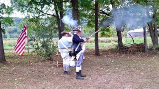 25th Continental Regiment Demonstration  Thomas Smith House Agawam Massachusetts [upl. by Bushweller532]