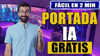 Cómo hacer una PORTADA GRATIS con Inteligencia Artificial 🔥 Paso a paso [upl. by Netsruk]