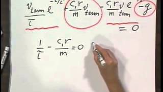 801x  Module 0806  Resistive force of sphere  r prop to speed [upl. by Kerwin]