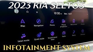 2023 Kia Seltos Infotainment System  Demo amp Features [upl. by Magas]