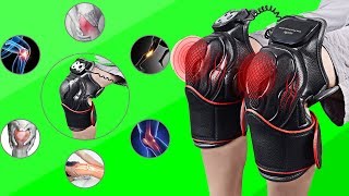 Knee Magnetic Vibration Heating Massager Joint Physiotherapy Massage Pain Relief [upl. by Regnig]