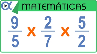 ✖️ MULTIPLICACIÓN de 3 FRACCIONES 👉 con Diferente Denominador [upl. by Nellak]