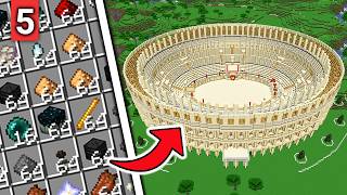 I Built The Roman Colosseum In Minecraft Hardcore [upl. by Gnos]