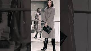 Perfect Beautiful Outfit Stylish Overknee Shoes Latex Leather Boots Collection Thigh High heel Boots [upl. by Hennessy]