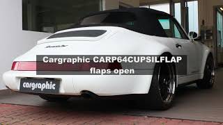 Porsche 964 with CARGRAPHIC sport center silencer with exhaust flap spec 2 [upl. by Hoj129]