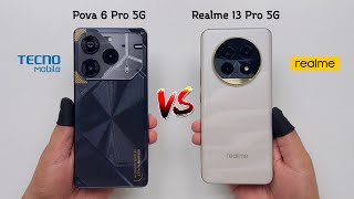 Tecno Pova 6 Pro 5G vs Realme 13 Pro 5G Speed Test [upl. by Akaya]